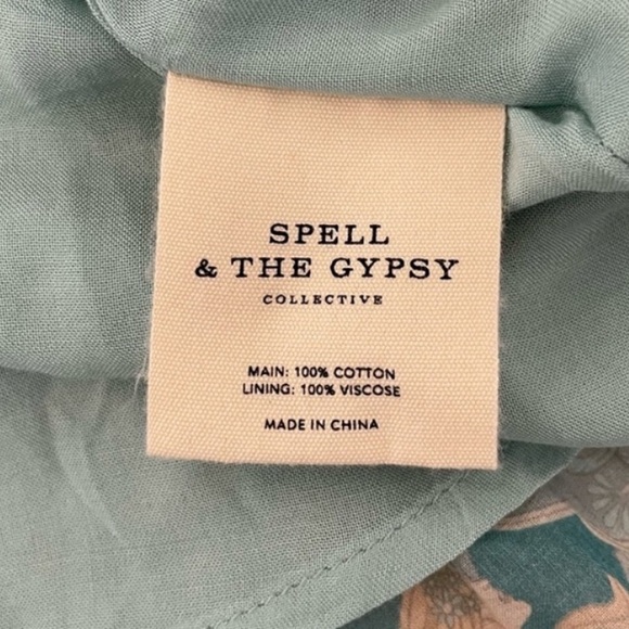 Spell & the Gypsy | Seashell boho midi dress in seafoam - Picture 11 of 16